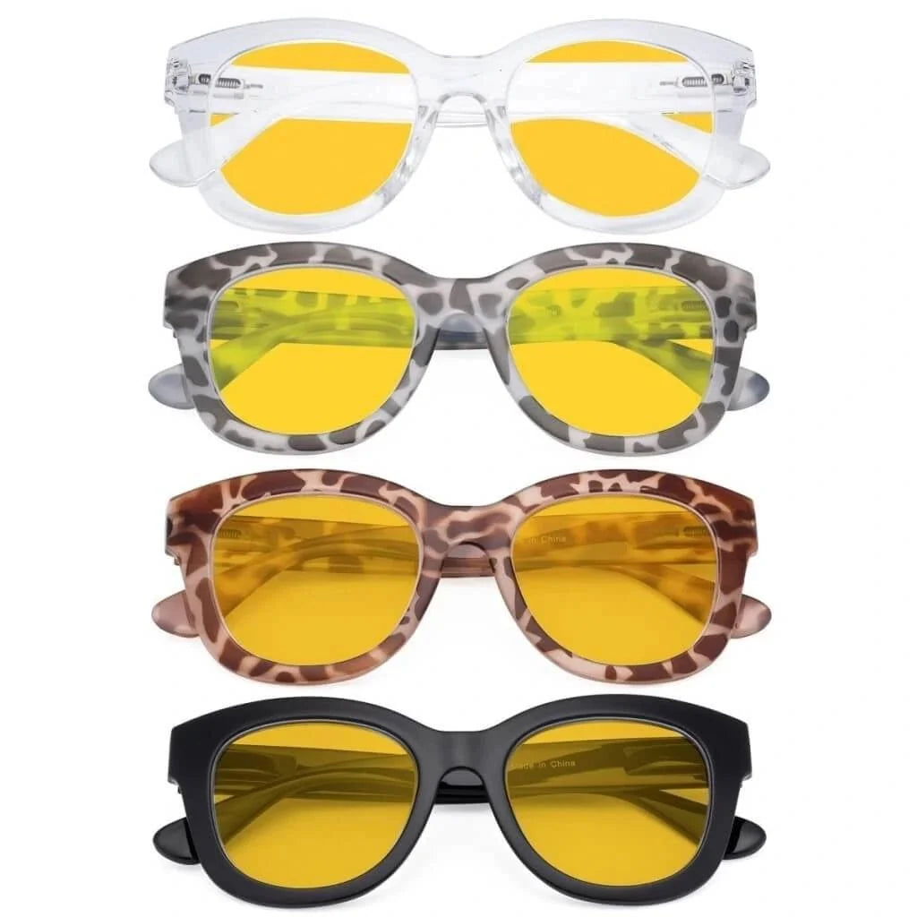 4 Pack Oversized Blue Light Blocking Reading Glasses HP1555