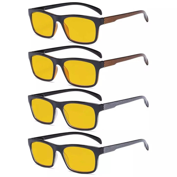 4 Pack Pattern Blue Light Blocking Reading Glasses HPR047