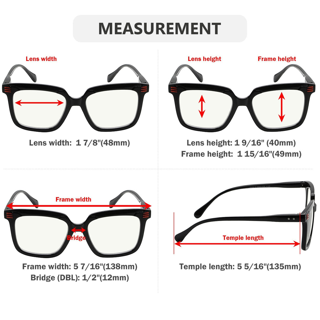 4 Pack Progressive Multifocus Readers