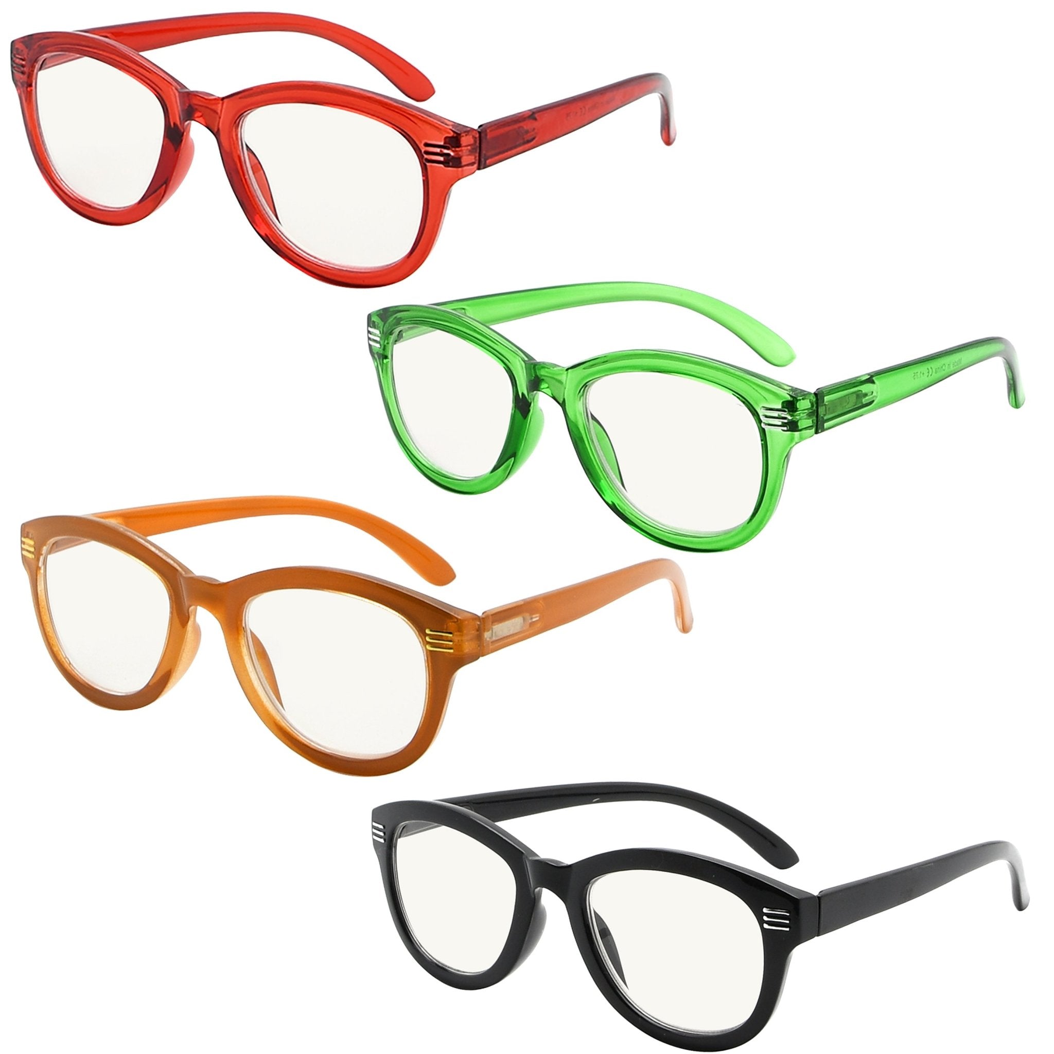 4 Pack Progressive Multifocus Reading Glasses – spare-specs.com