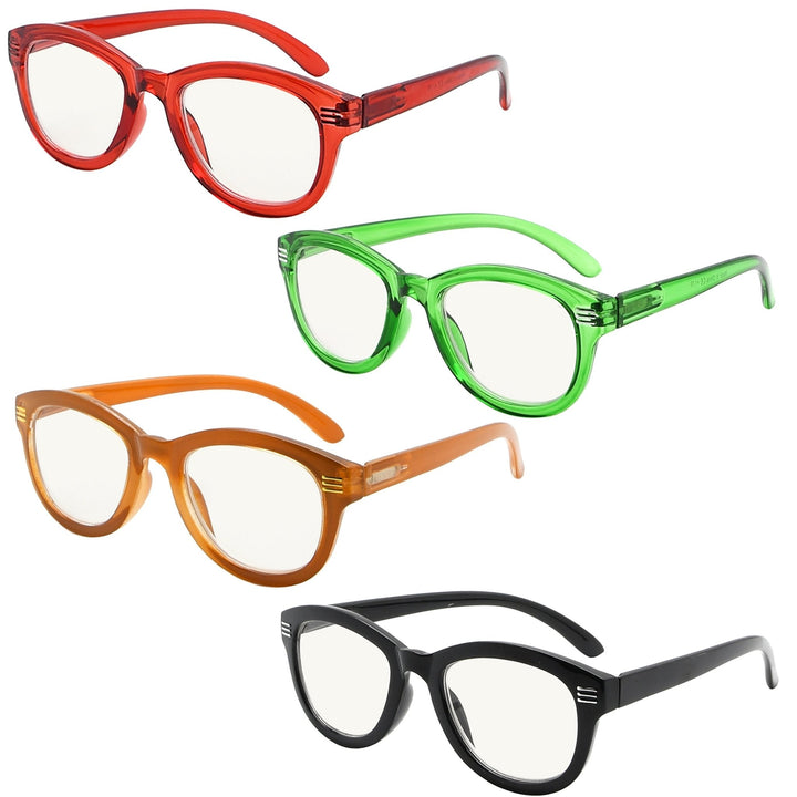 4 Pack Progressive Multifocus Reading Glasses