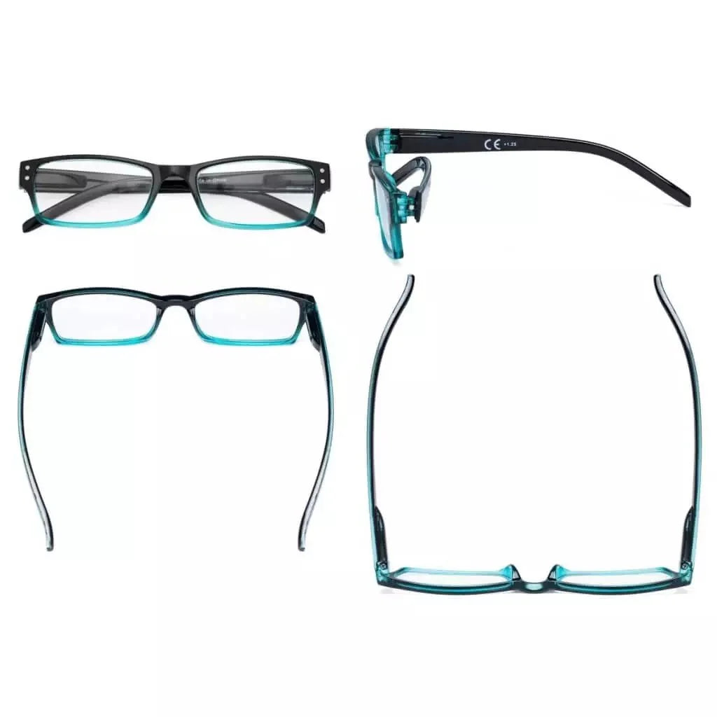 4 Pack Reading Glasses Fashion Readers R012B-A