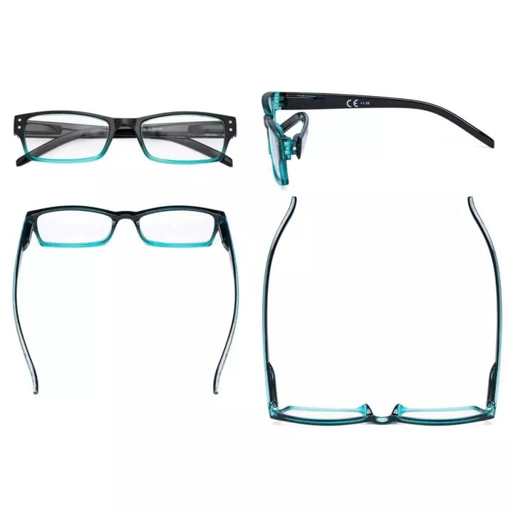 4 Pack Reading Glasses Fashion Readers R012B-A