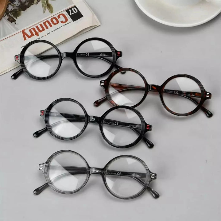 4 Pack Reading Glasses Small Lens Round Readers R2025