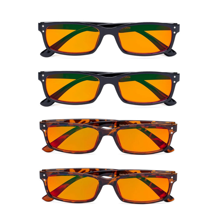 4 Pack Blue Light Blocking Reading Glasses