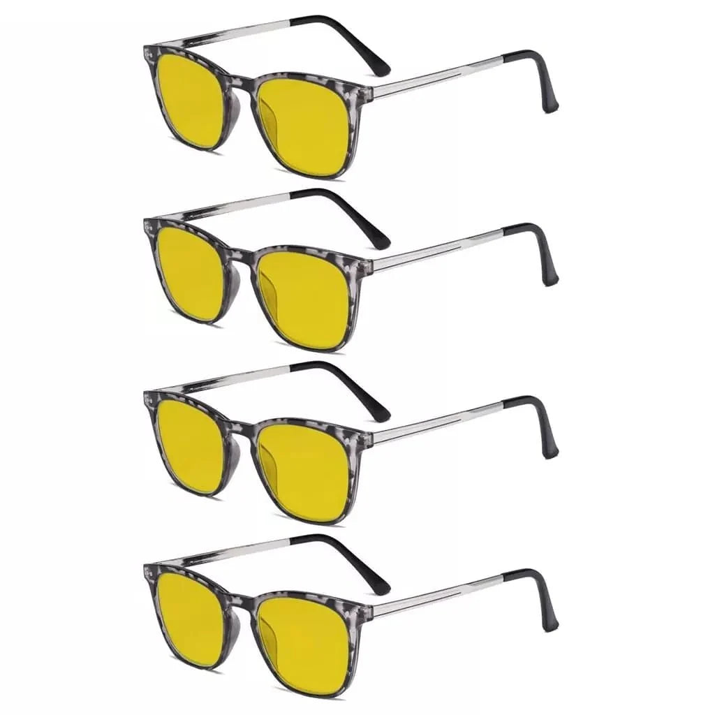 4 Pack Retro Blue Light Blocking Reading Glasses HPRJ003