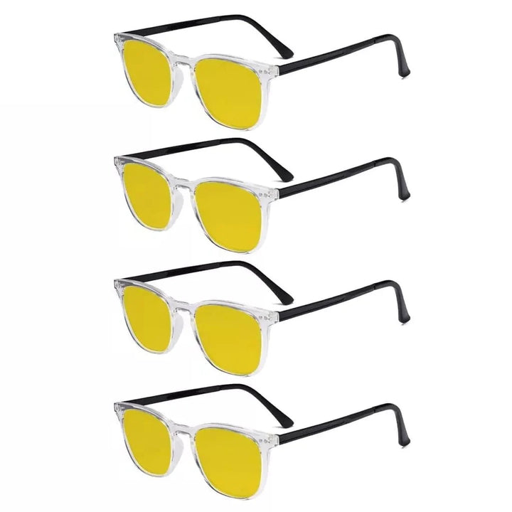 4 Pack Retro Blue Light Blocking Reading Glasses HPRJ003