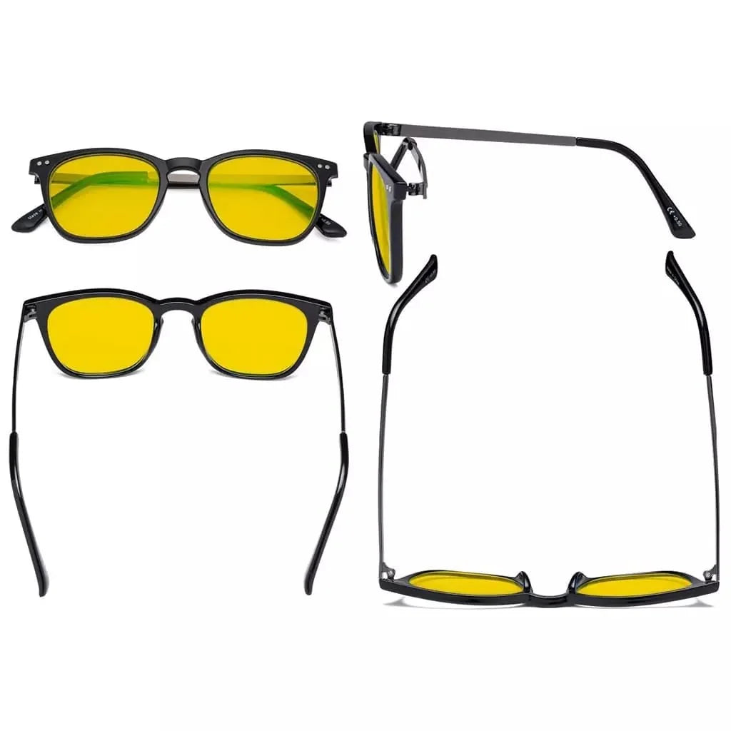 4 Pack Retro Blue Light Blocking Reading Glasses HPRJ003