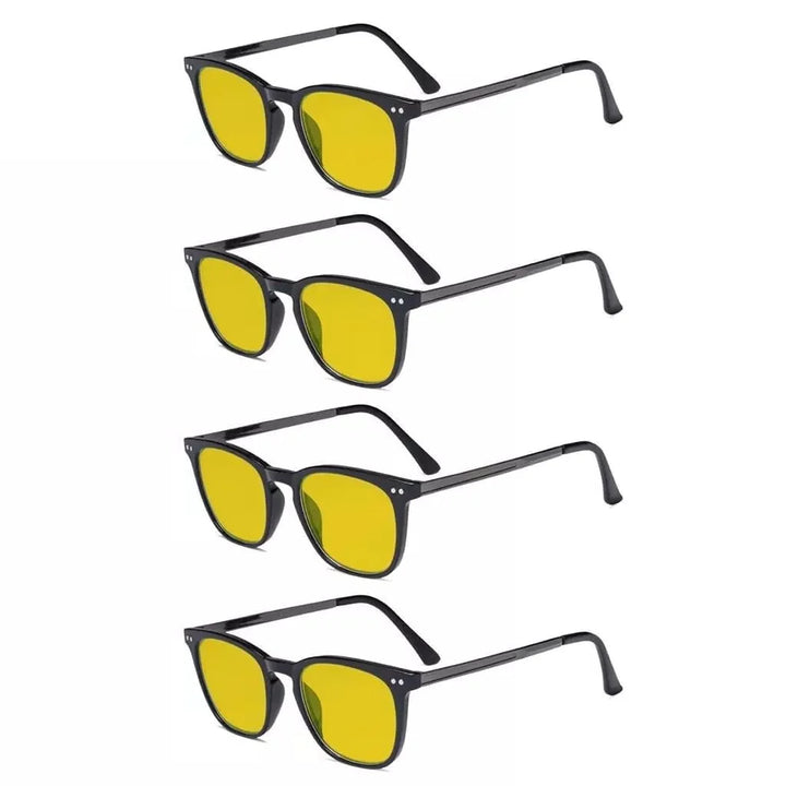4 Pack Retro Blue Light Blocking Reading Glasses HPRJ003