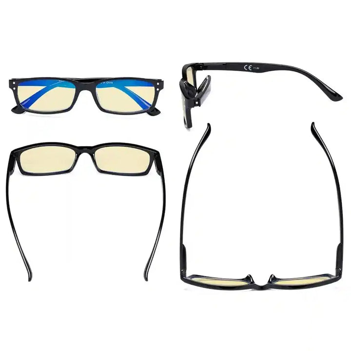 4 Pack Retro Blue Light Blocking Reading Glasses TM103