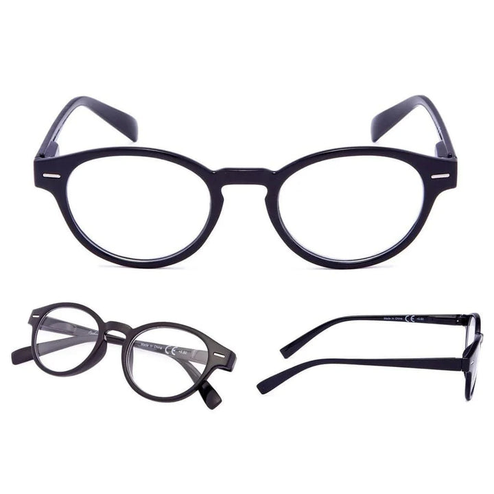 4 Pack Retro Oval Readers Reading Glasses 3-R091