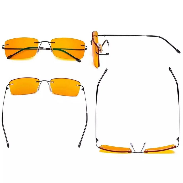 4 Pack Rimless Blue Light Blocking Readers DSWK9