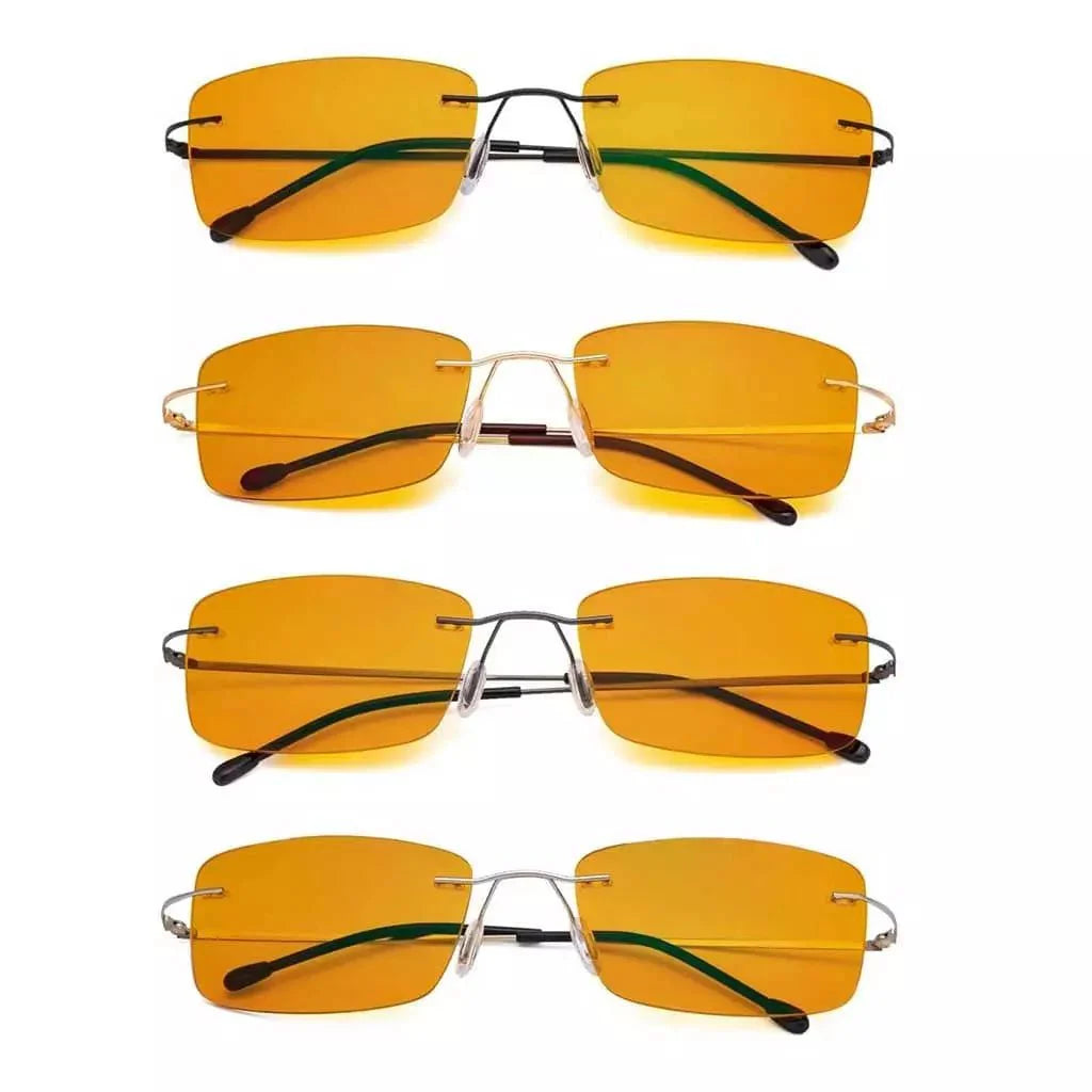 4 Pack Rimless Blue Light Blocking Readers DSWK9