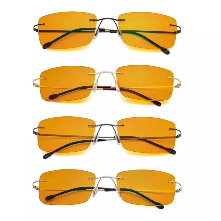4 Pack Rimless Blue Light Blocking Readers DSWK9