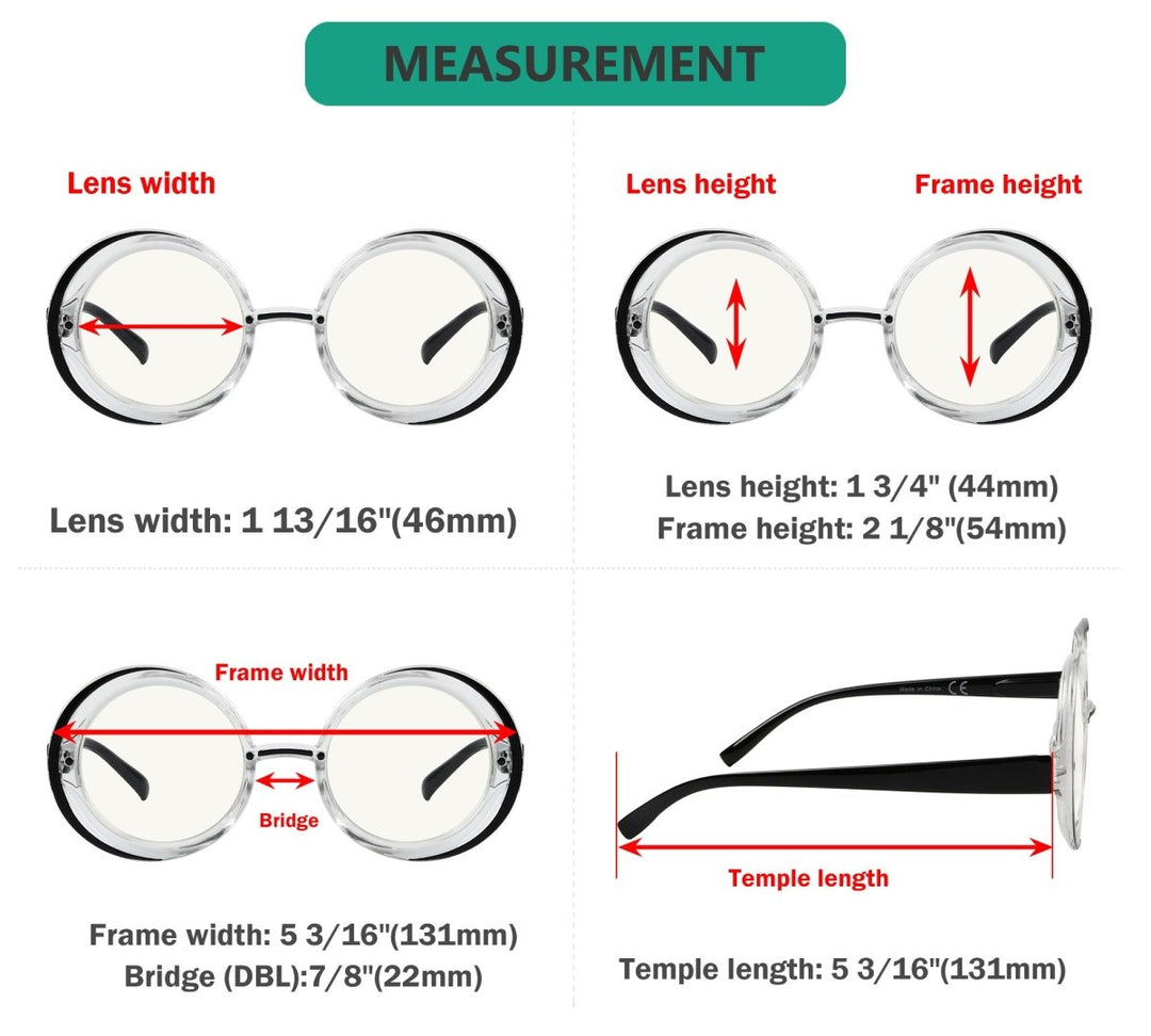 4 Pack Progressive Multifocal Reading Glasses M2005N