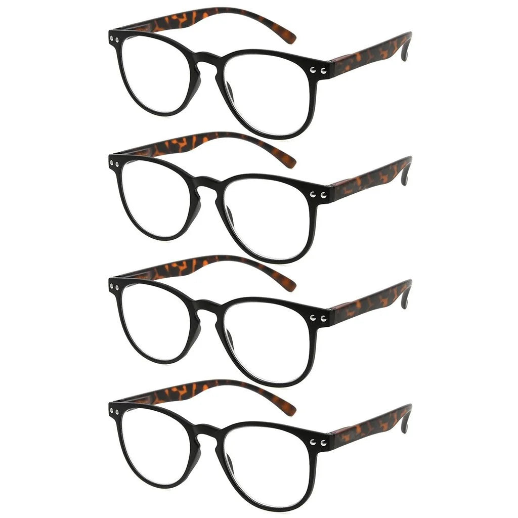 4 Pack Round Reading Glasses R060