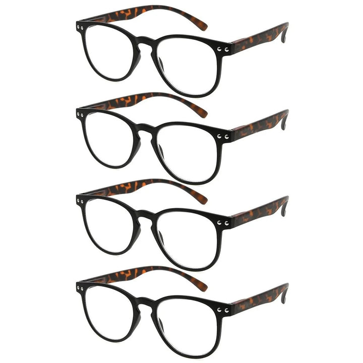 4 Pack Round Reading Glasses R060