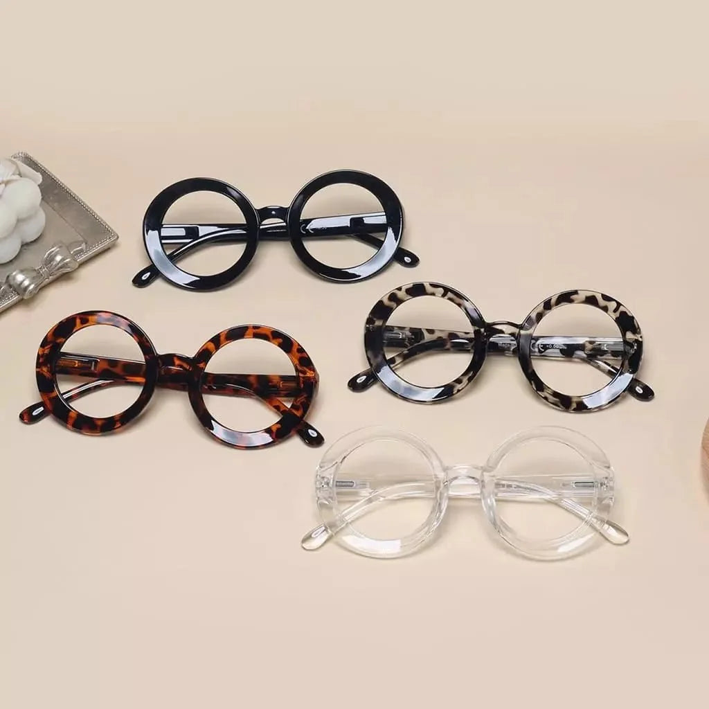 4 Pack Round Thicker Frame Progressive Multifocus Readers MTR9109