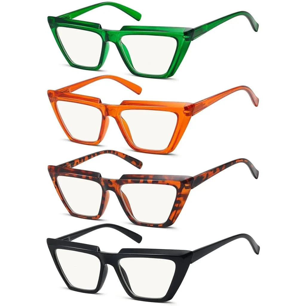 4 Pack Sharp Cat-eye Progressive Multifocal Readers M2138