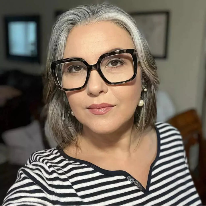 4 Pack Reading Glasses Large Frame Square Readers R2014