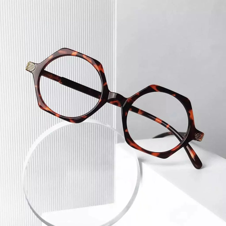 4 Pack Small Geometric Design Reading Glasses Artistic Readers R2009
