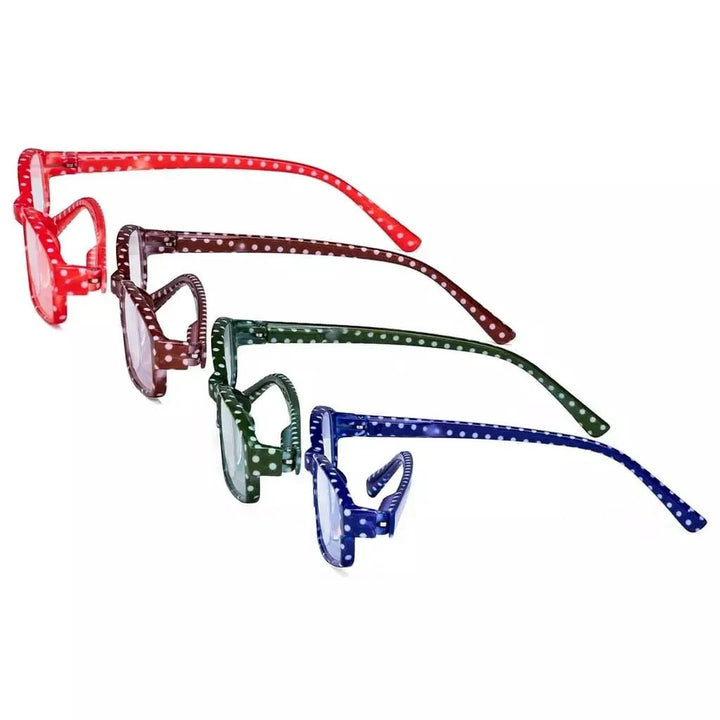 4 Pack Small Lens Colorful Reading Glasses R908PB