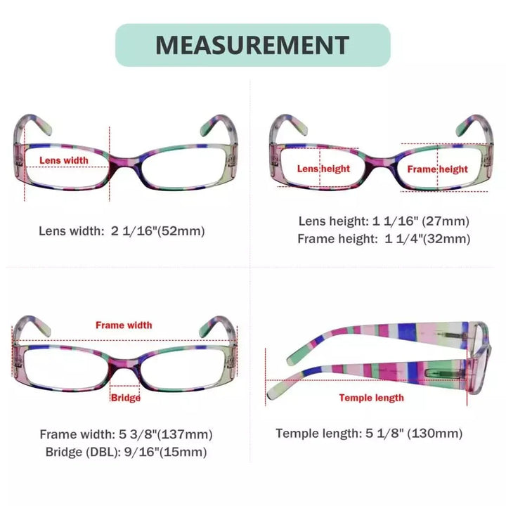 Stripe Pattern Stylish Reading Glasses R040S