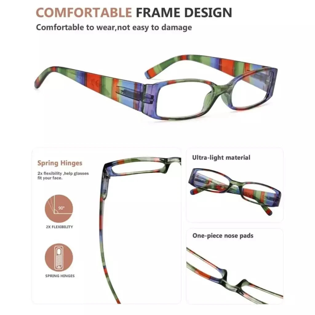Stripe Pattern Stylish Reading Glasses R040S