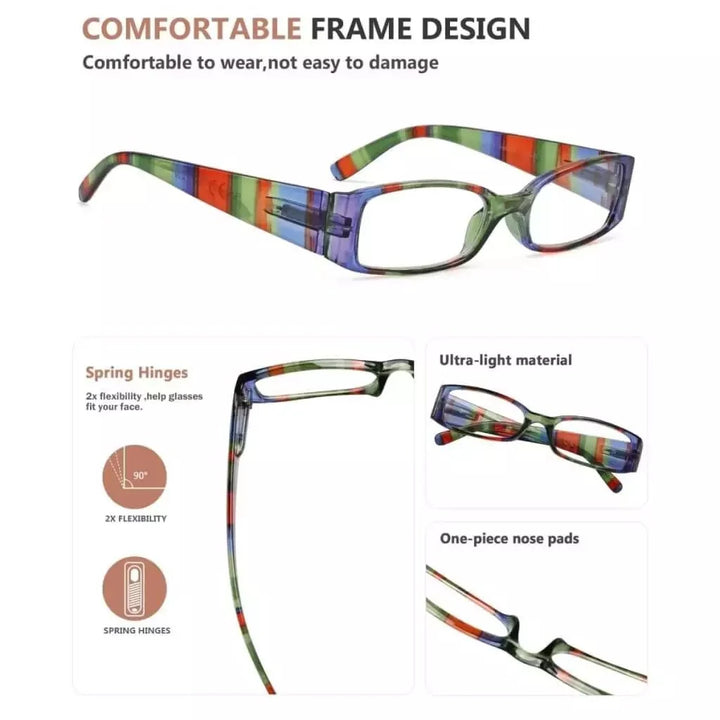Stripe Pattern Stylish Reading Glasses R040S