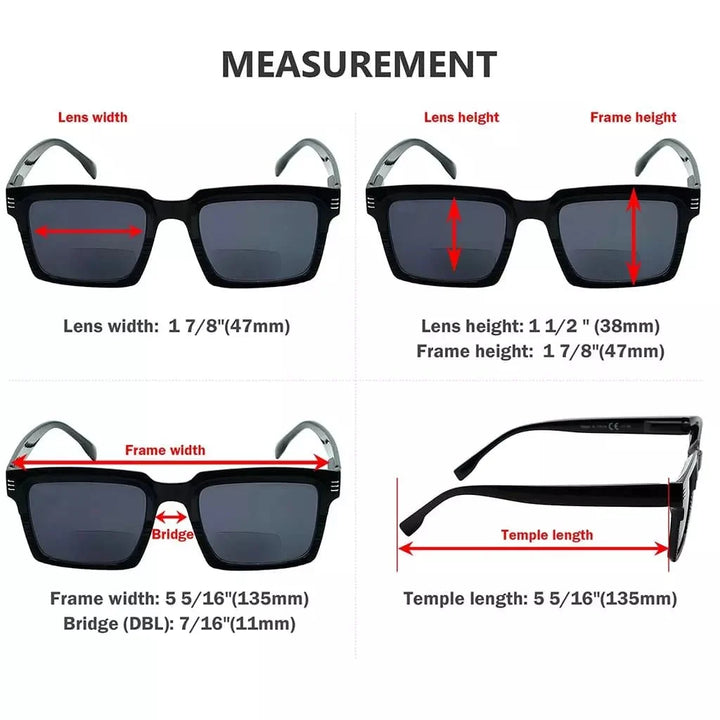 4 Pack Stylish Bifocal Reading Sunglasses SBR2027