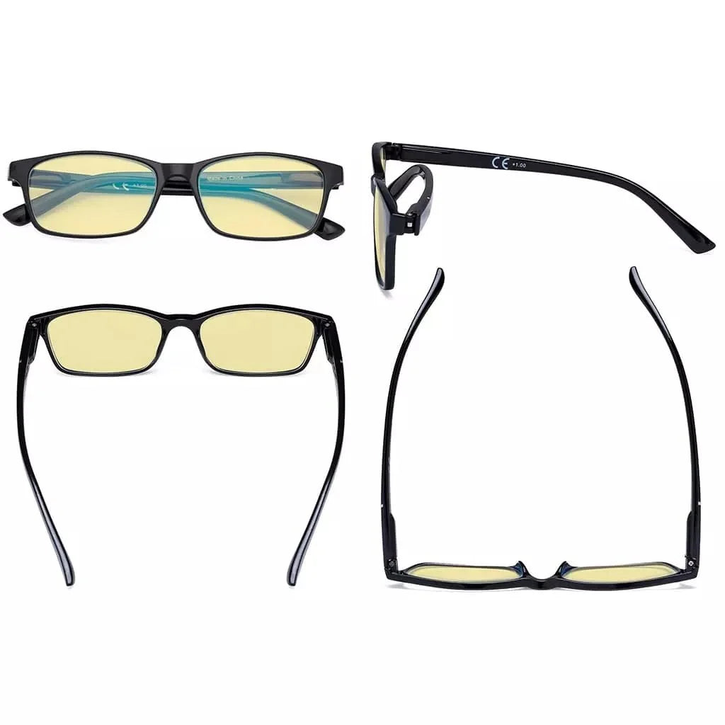 4 Pack Stylish Blue Light Blocking Reading Glasses TME19042