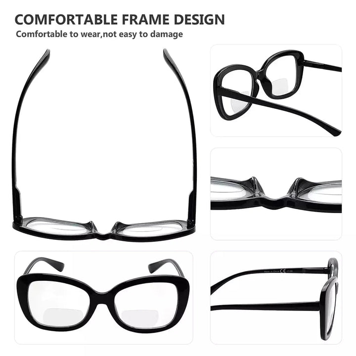4 Pack Stylish Elegant Bifocal Reading Glasses Retro Readers BR2011