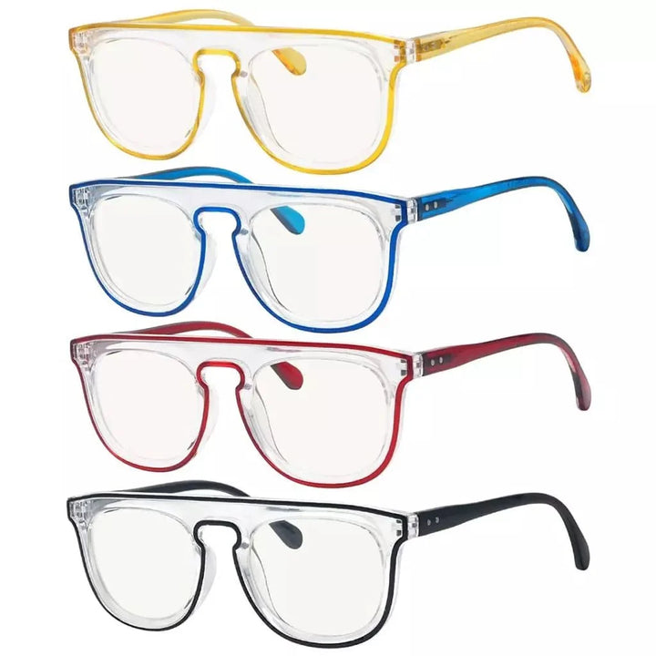 4 Pack Stylish Progressive Multifocus Reading Glasses M2122