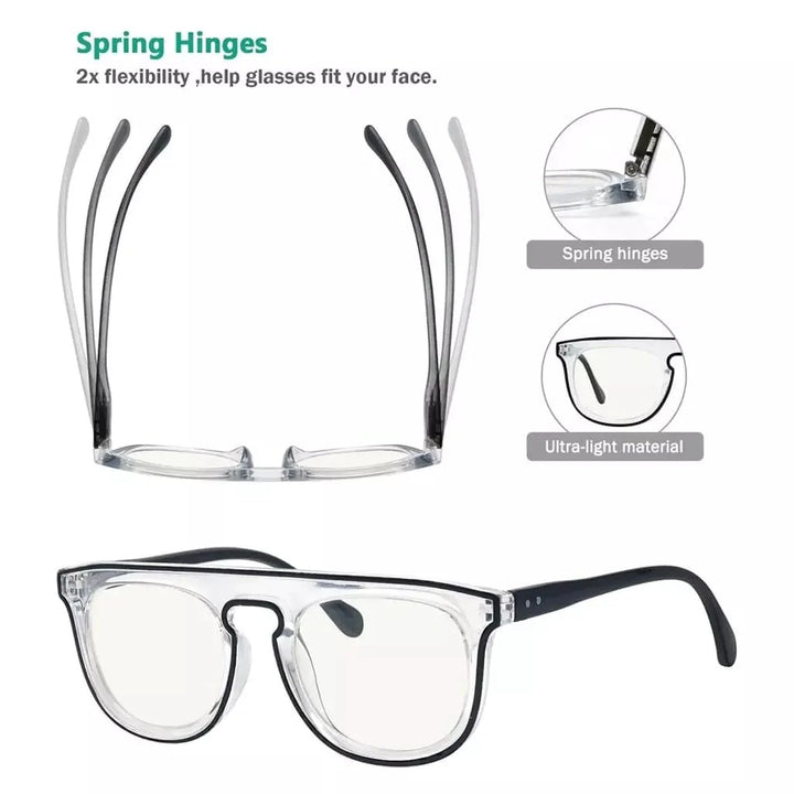 4 Pack Stylish Progressive Multifocus Reading Glasses M2122