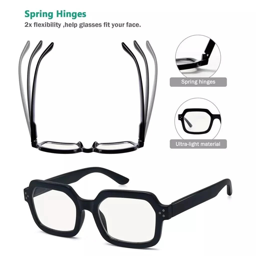 4 Pack Stylish Progressive Multifocus Reading Glasses M2130