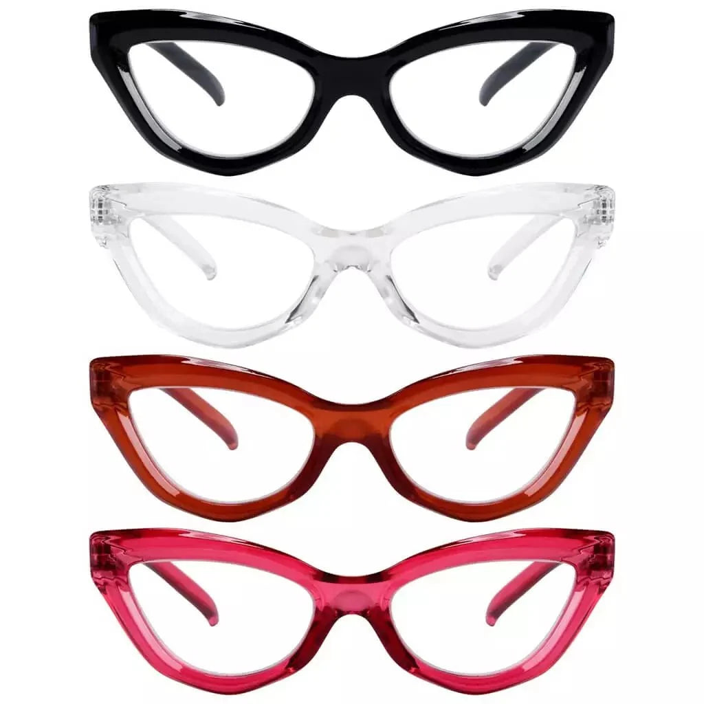 4 Pack Stylish Readers Cat-eye Frame Reading Glasses R2033