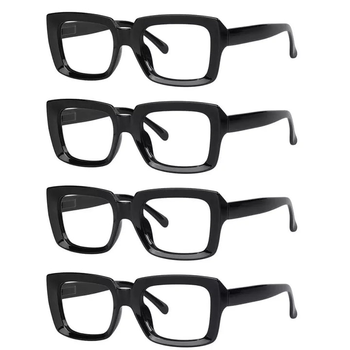 4 Pack Stylish Reading Glasses Fashionable Readers R9107-1