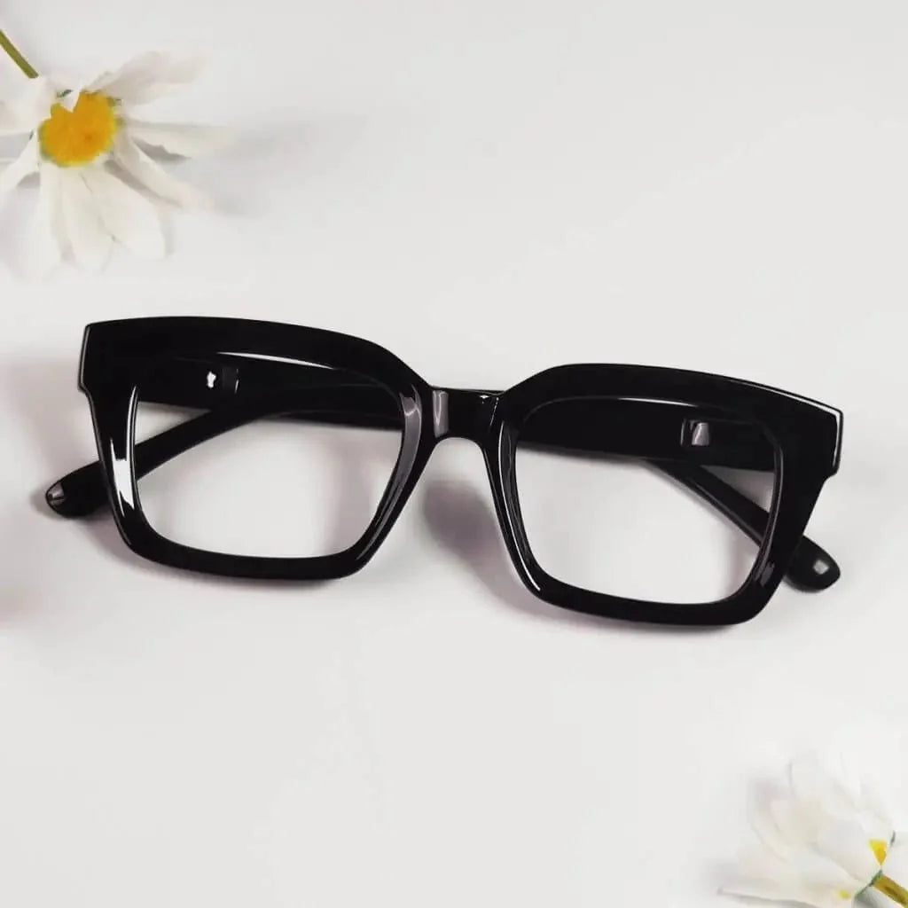 4 Pack Stylish Square Reading Glasses Thicker Frame Readers R9106-A
