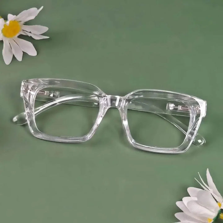 4 Pack Stylish Square Reading Glasses Thicker Frame Readers R9106-A