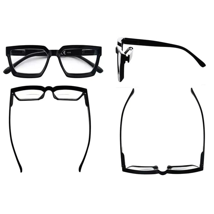 4 Pack Thicker Frame Bifocal Reading Glasses BR2003