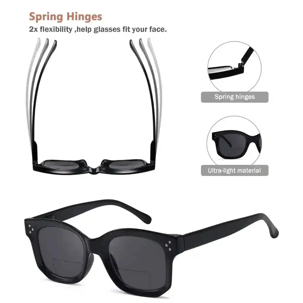4 Pack Thicker Frame Bifocal Reading Sunglasses SBR2002