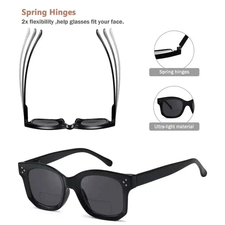 4 Pack Thicker Frame Bifocal Reading Sunglasses SBR2002