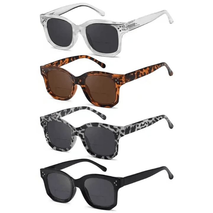 4 Pack Thicker Frame Bifocal Reading Sunglasses SBR2002