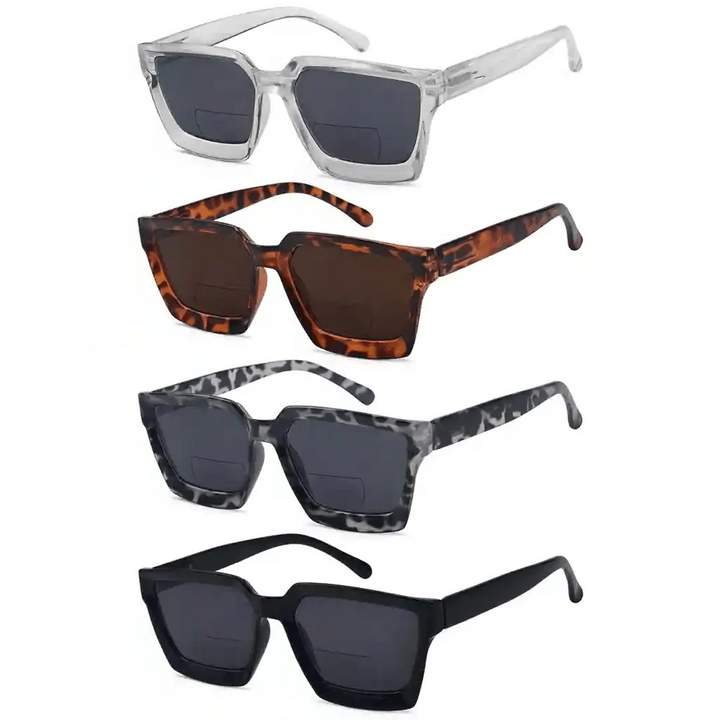4 Pack Thicker Frame Bifocal Reading Sunglasses SBR2003