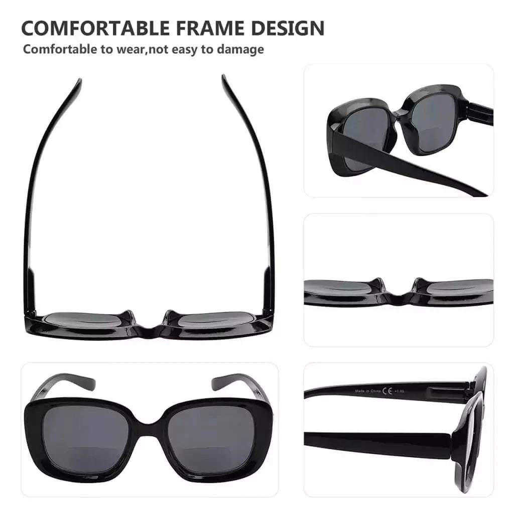 4 Pack Thicker Frame Bifocal Reading Sunglasses SBR2035