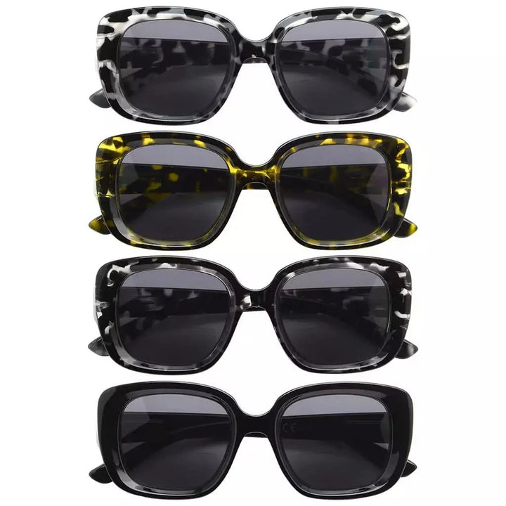 4 Pack Thicker Frame Bifocal Reading Sunglasses SBR2035