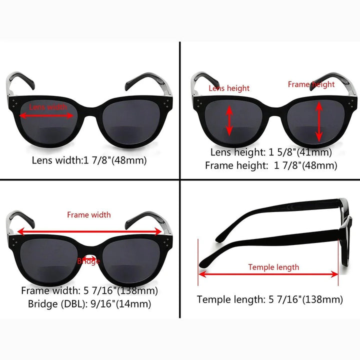 4 Pack Thicker Frame Bifocal Reading Sunglasses SBR9110