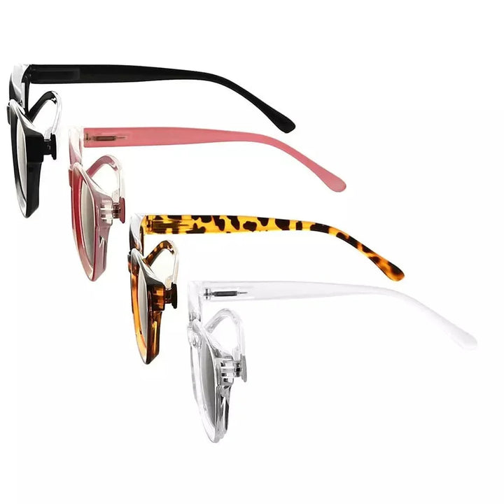 4 Pack Thicker Frame Bifocal Sunglasses Fashion Readers SBR9106