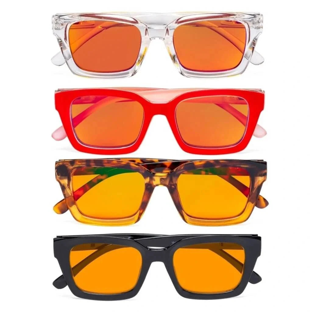 4 Pack Thicker Frame Blue Light Blocking Reading Glasses DS9106
