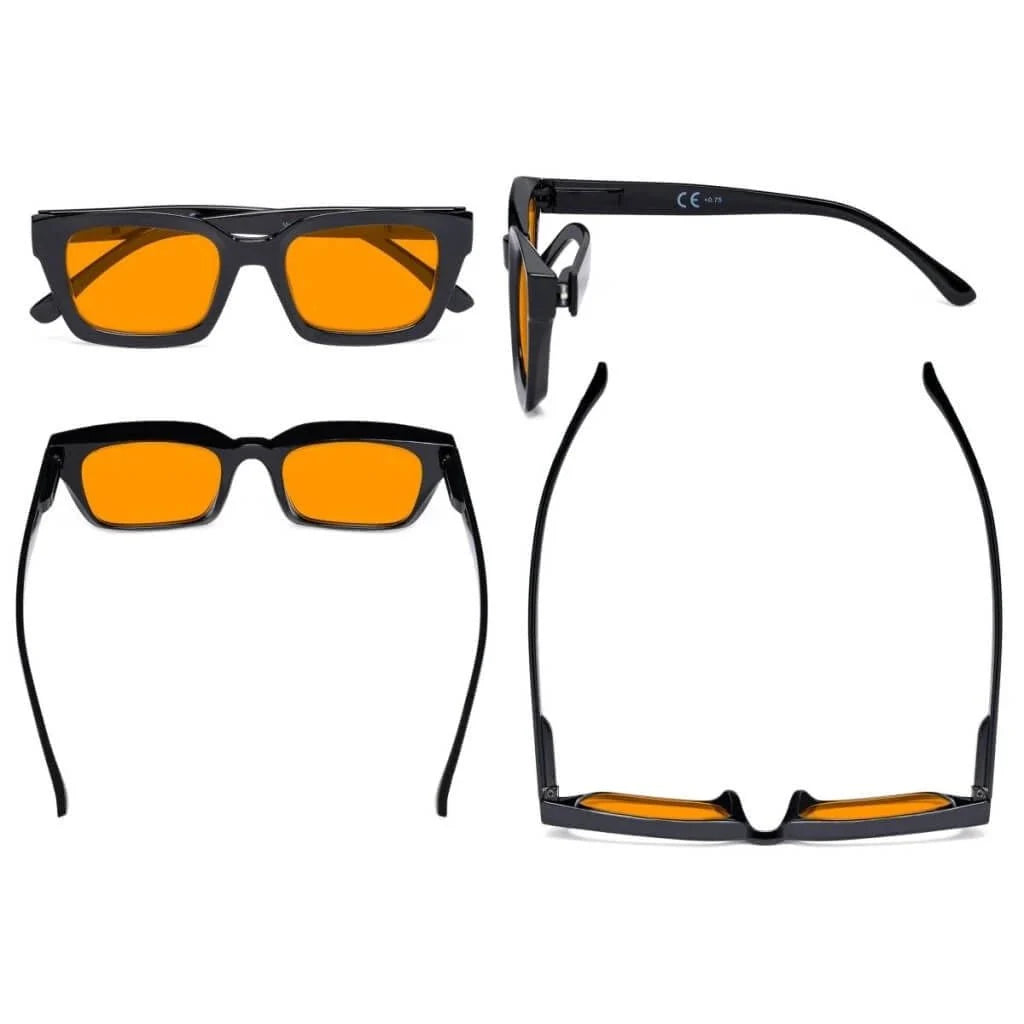 4 Pack Thicker Frame Blue Light Blocking Reading Glasses DS9106